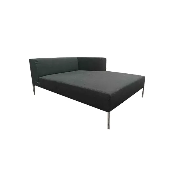 Chaise Longue Dormeuse in cotton (black) 