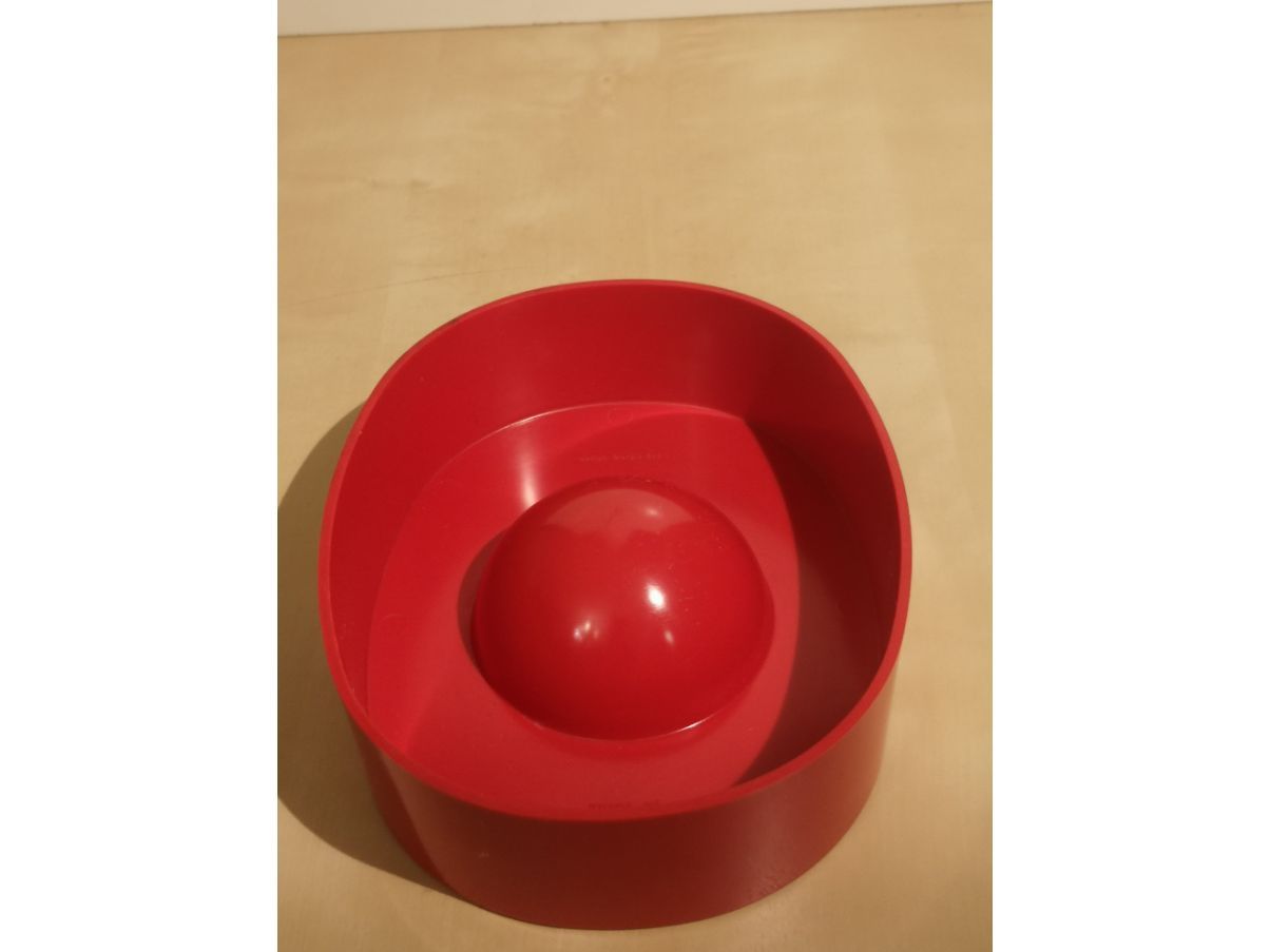 Posacenere vetro di Murano rubino anni 70