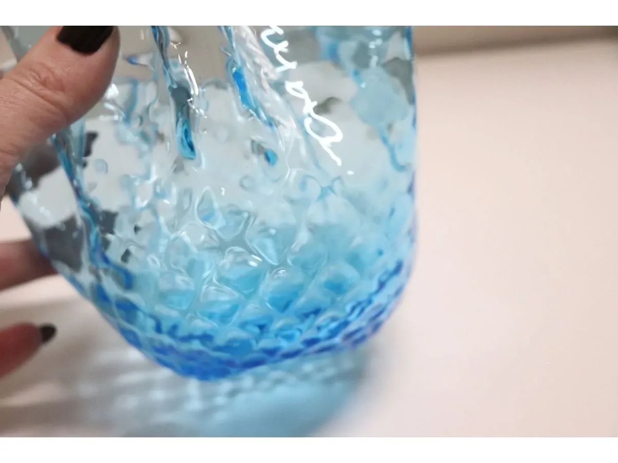 Vintage Murano glass turquoise vase (1950s), 2