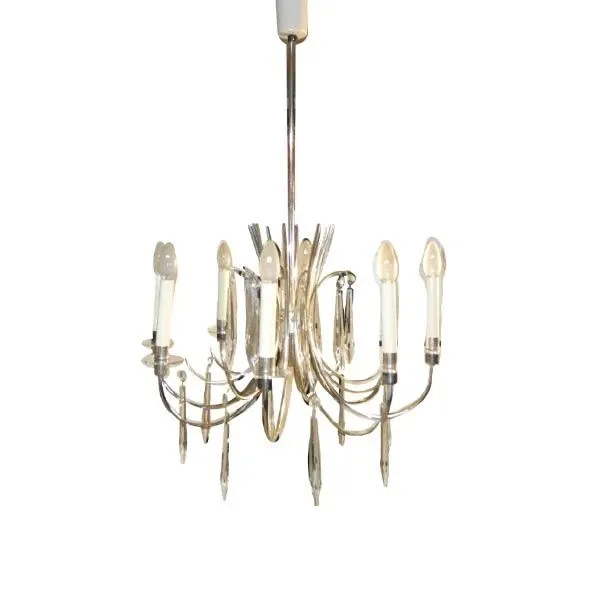 Vintage 8-arm chandelier (1970s), image