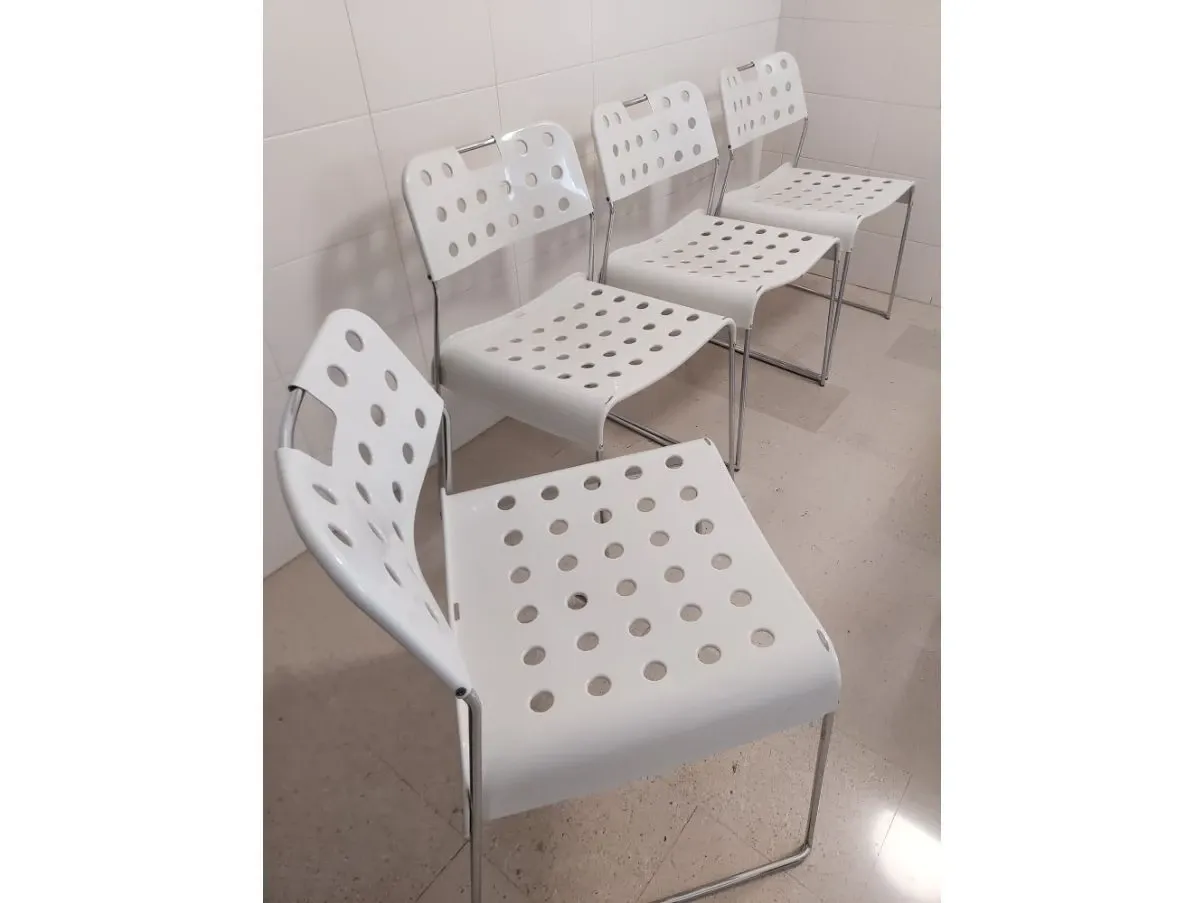 Set 4 sedie Omstak bianche, Bieffeplast  3