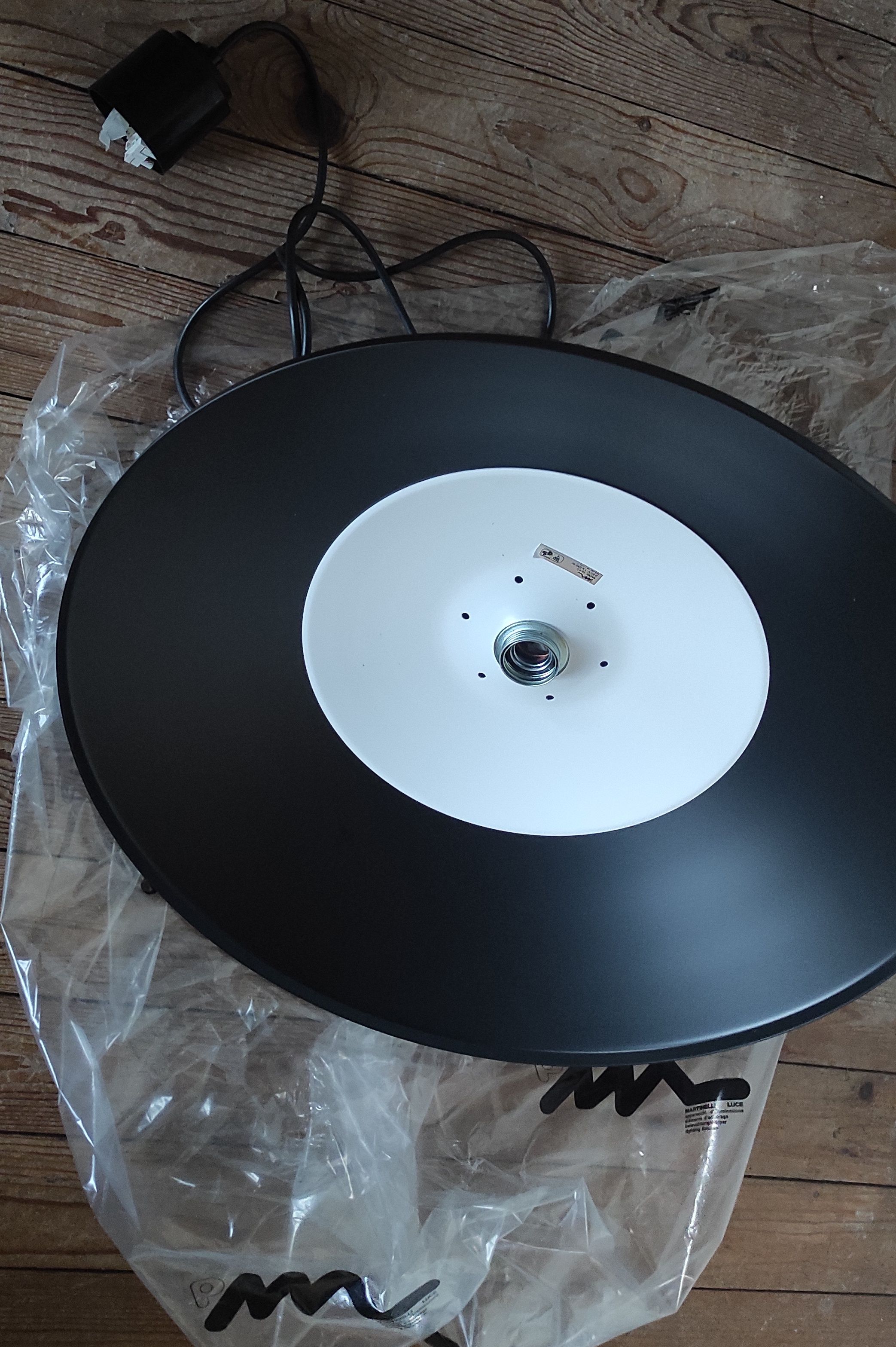 Elio Martinelli 1849 Aluminum Pendant Light Defects