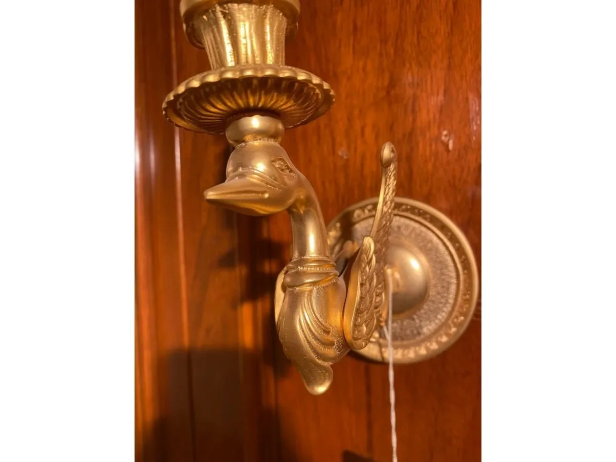 Gold swan applique with inlays, Ciulli 1902 3
