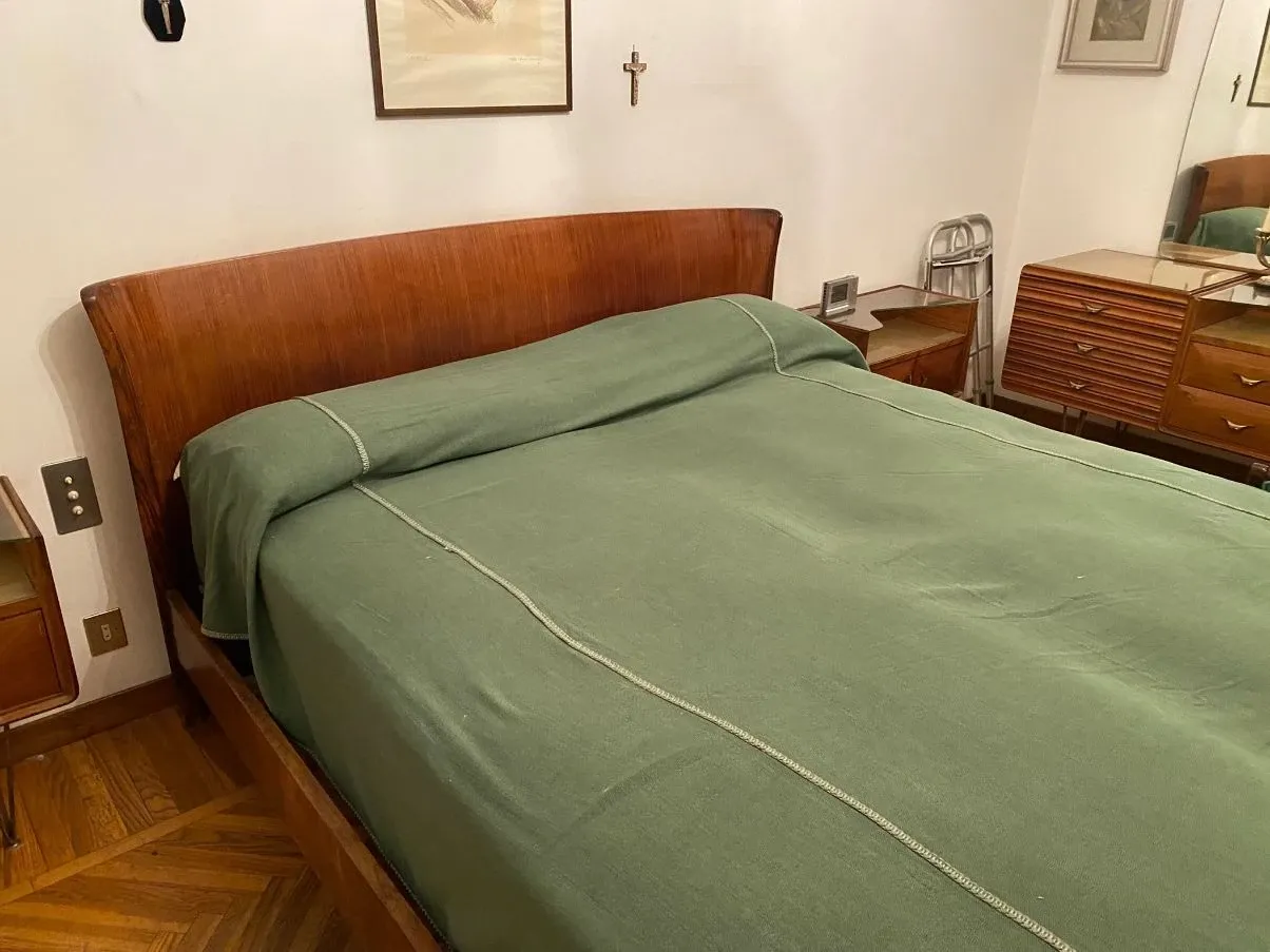 Letto vintage in legno di noce (anni '50),  2