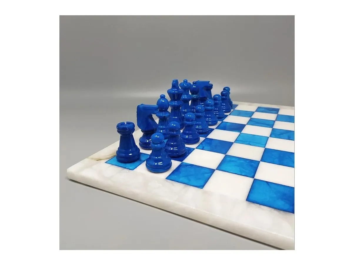 Scacchiera vintage blu e bianco (anni'70) 3