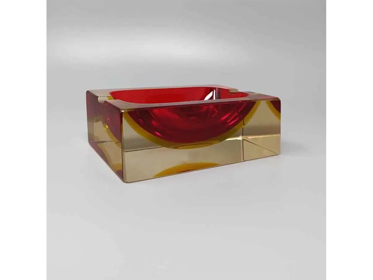 Vintage ashtray by Flavio Poli in Murano glass 4