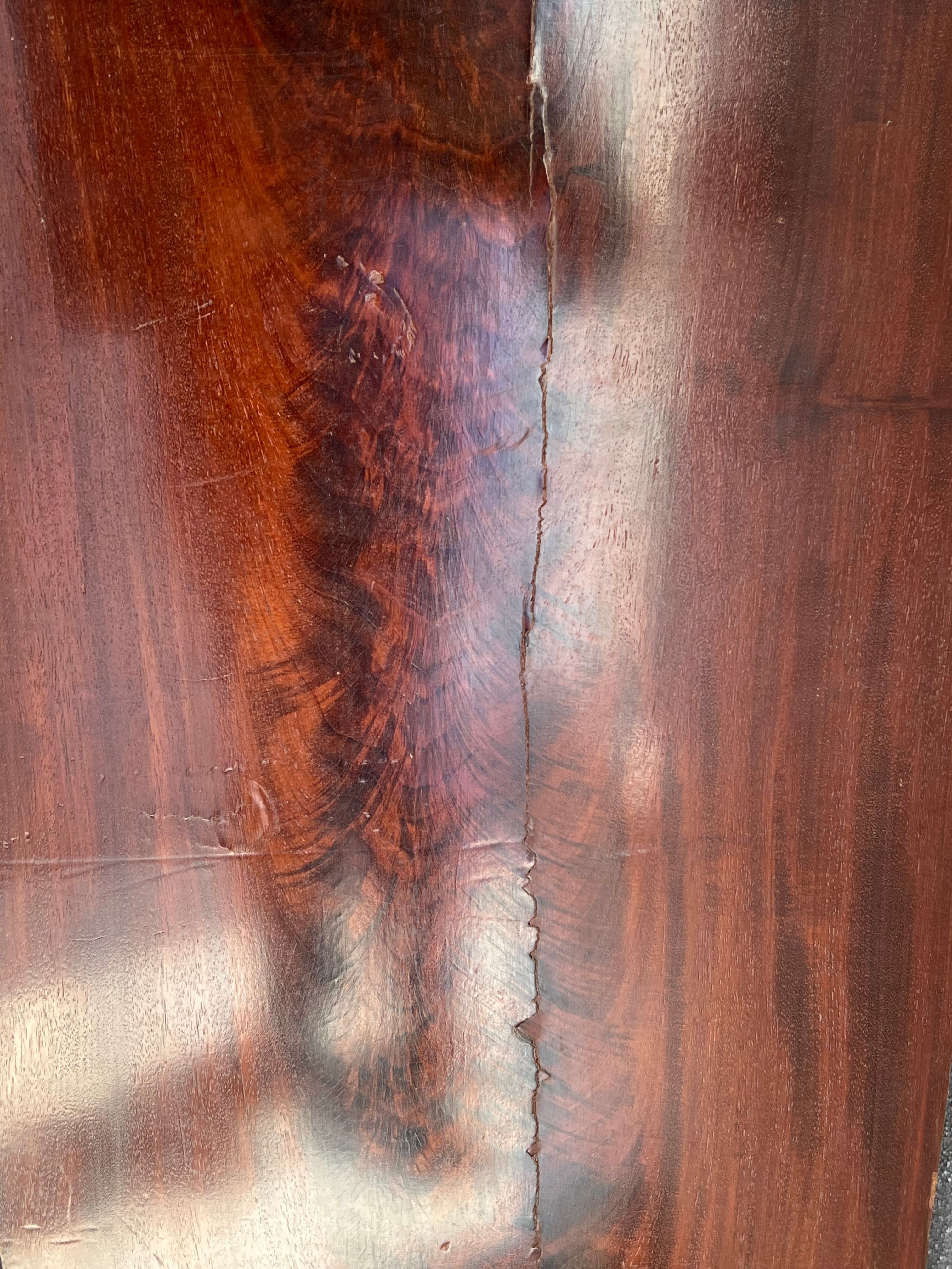 Antiker Sekretär aus Holz und Marmor aus dem 19. Jahrhundert Side