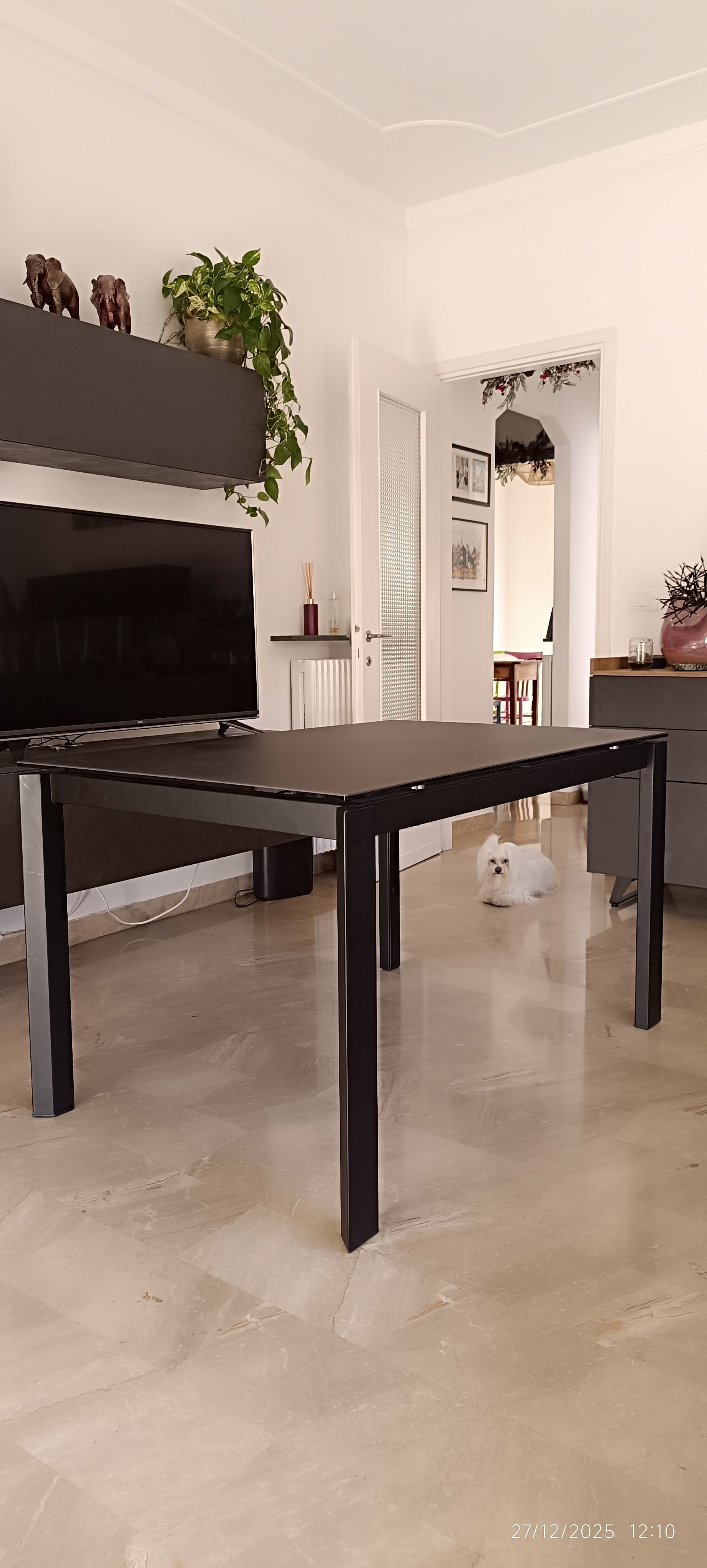 Duc Ausziehbarer Tisch aus Sicherheitsglas Main