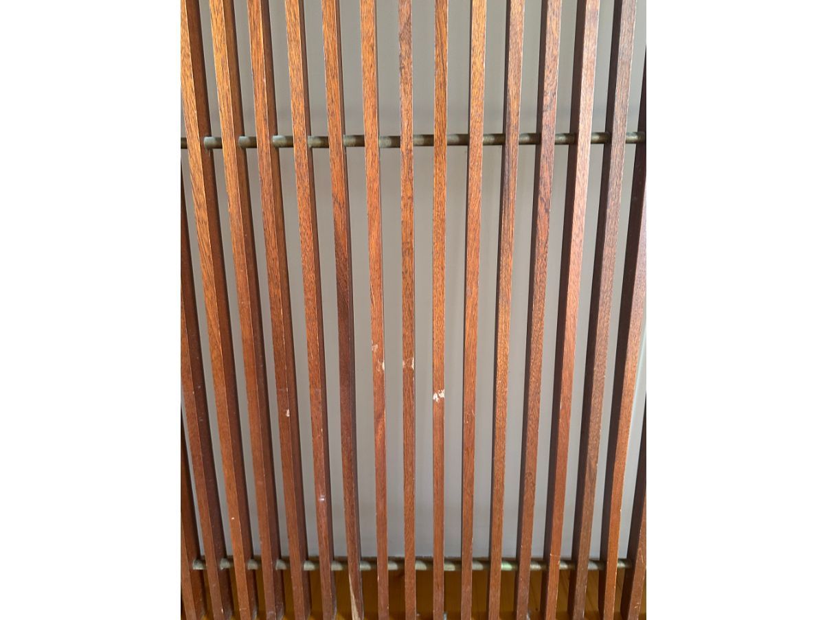 Appendiabiti in legno e ottone anni '60 Optional7