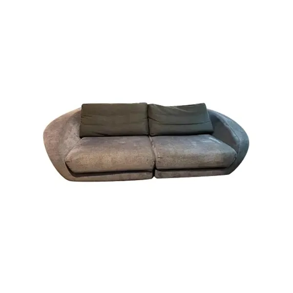 3 seater sofa in wood with removable fabric, Roche Bobois 1