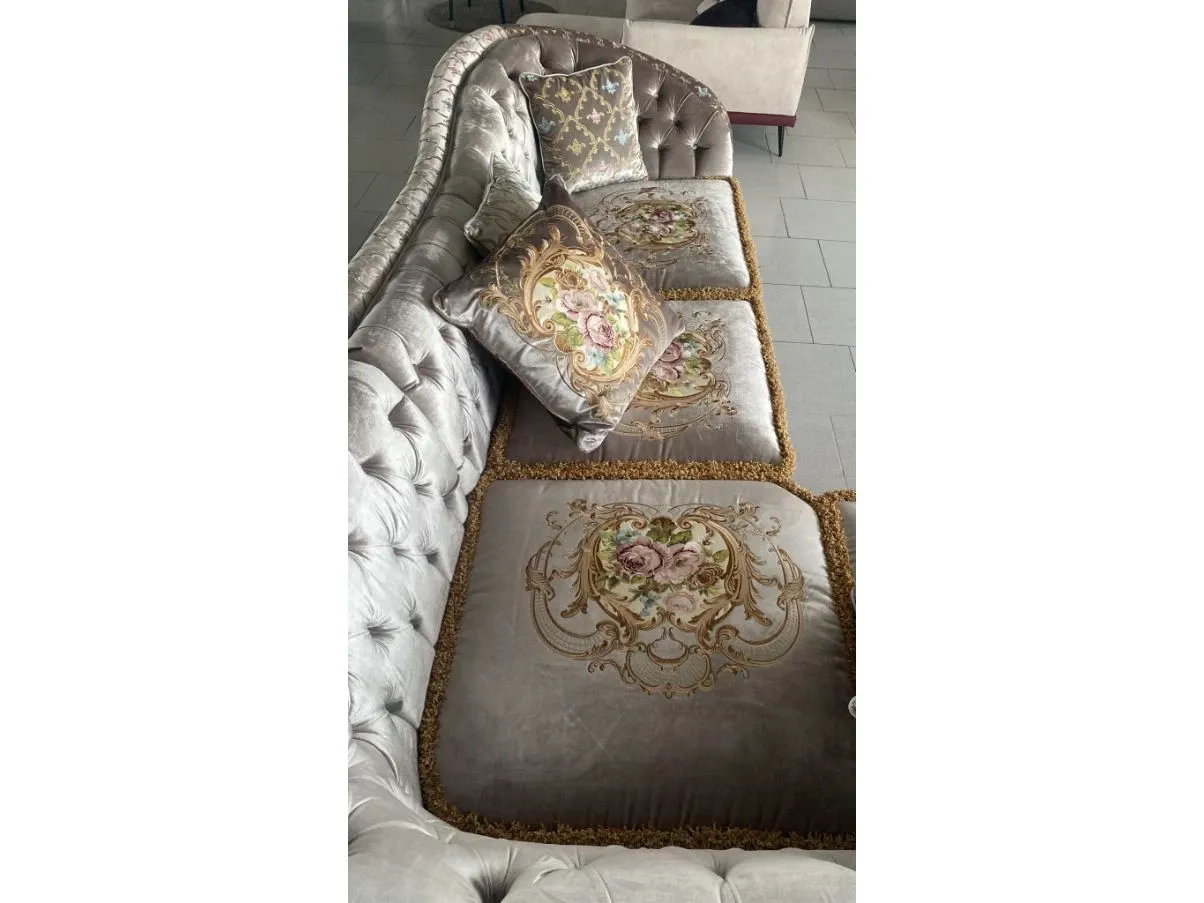 Principality of Monaco corner sofa with decorations, MD Work 4