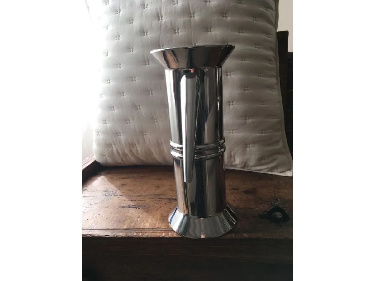Caffettiera di Riccardo Dalisi in legno e acciaio, Alessi  3