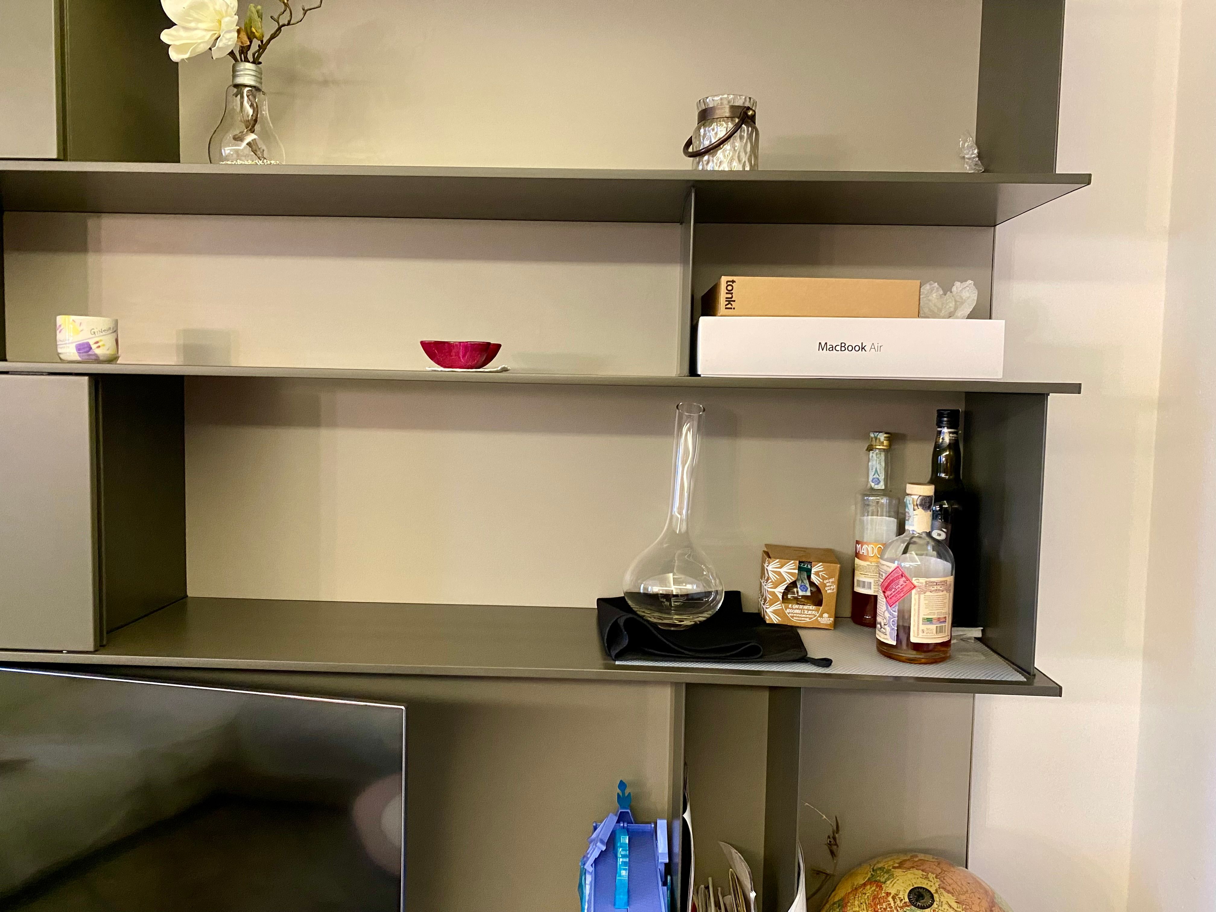 Mobile libreria Skip in legno di rovere, Poliform  Brand