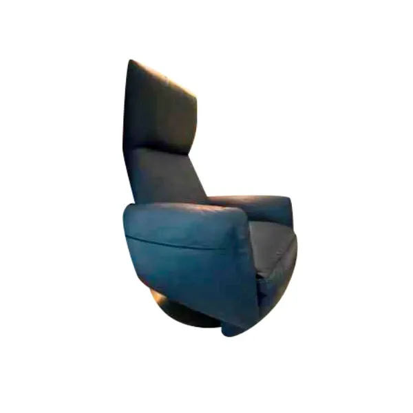 Pillow armchair in leather (blue), Poltrona Frau image