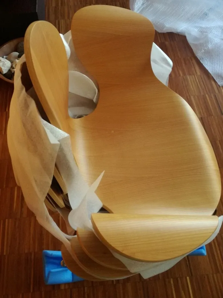Crop chair by Ross Lovegrove in wood and metal 4