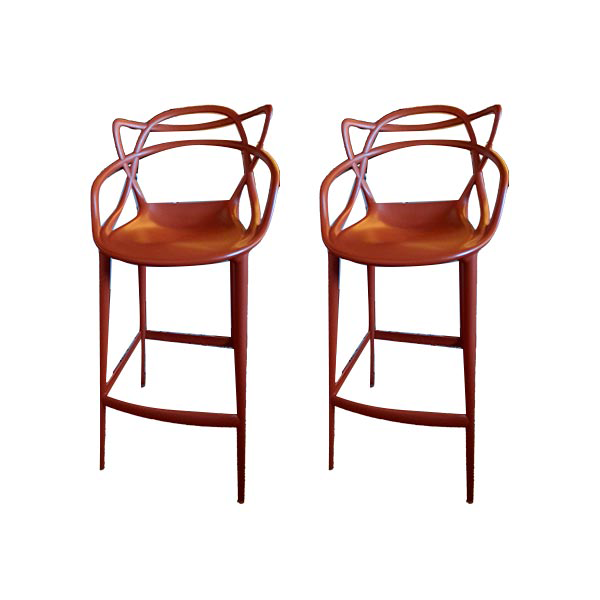 Set 2 sgabelli alti Masters di Philippe Starck, Kartell