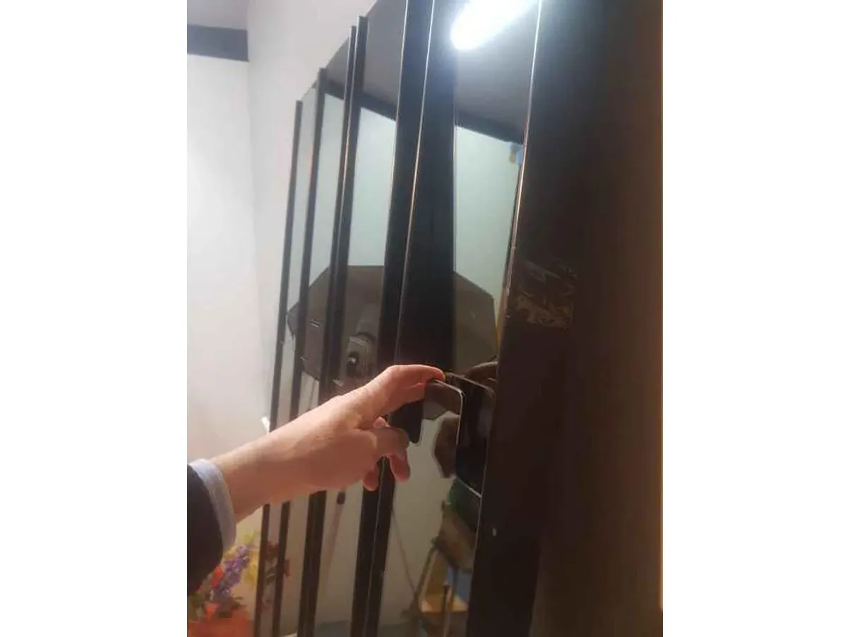 Set 4 appendiabiti a specchio Gronda in vetro (anni '70) 2