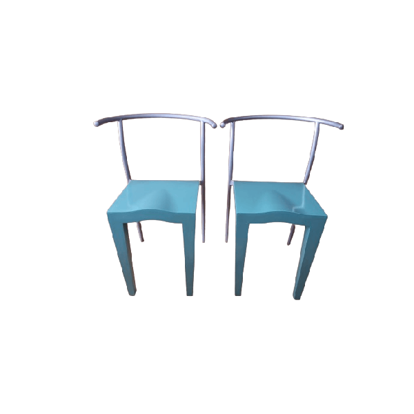 Set of 2 Dr Glob chairs by Philippe Starck, Kartell image