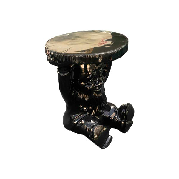 Attila modern stool in plastic (black), Kartell image