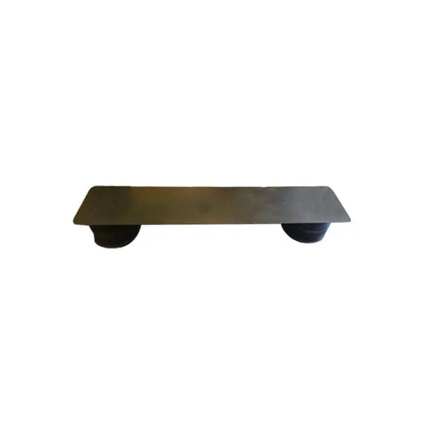 Bidu rectangular coffee table in solid wood and steel, Baxter image