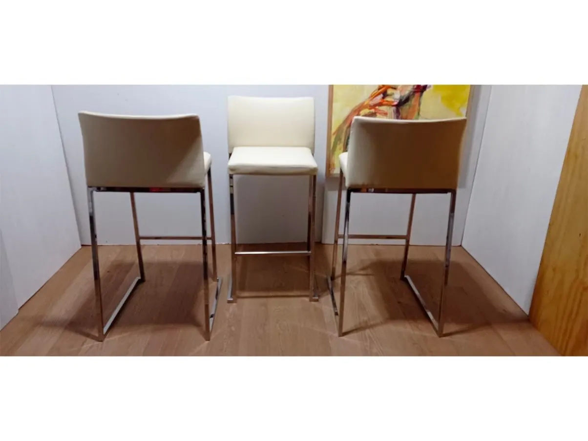 Set 3 Sgabelli modello 912 di Martin Ballendat in acciaio, Tonon 1