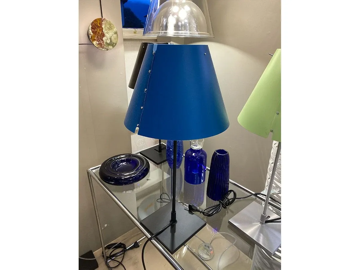 Costanzina table lamp polycarbonate (blue), Luceplan 1