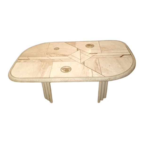 Tavolino Brutalista in pietra di Paul Kingma (anni '80) image