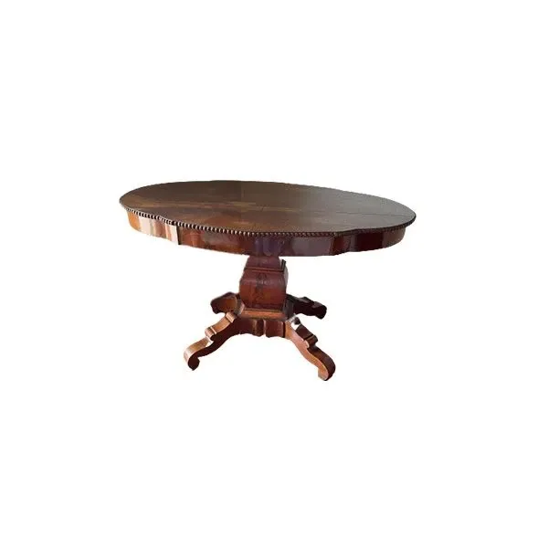 Vintage oval wooden table (1960s), image