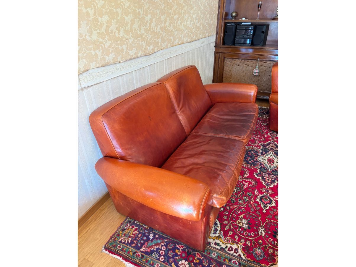 Divano 3 posti vintage in pelle  Details