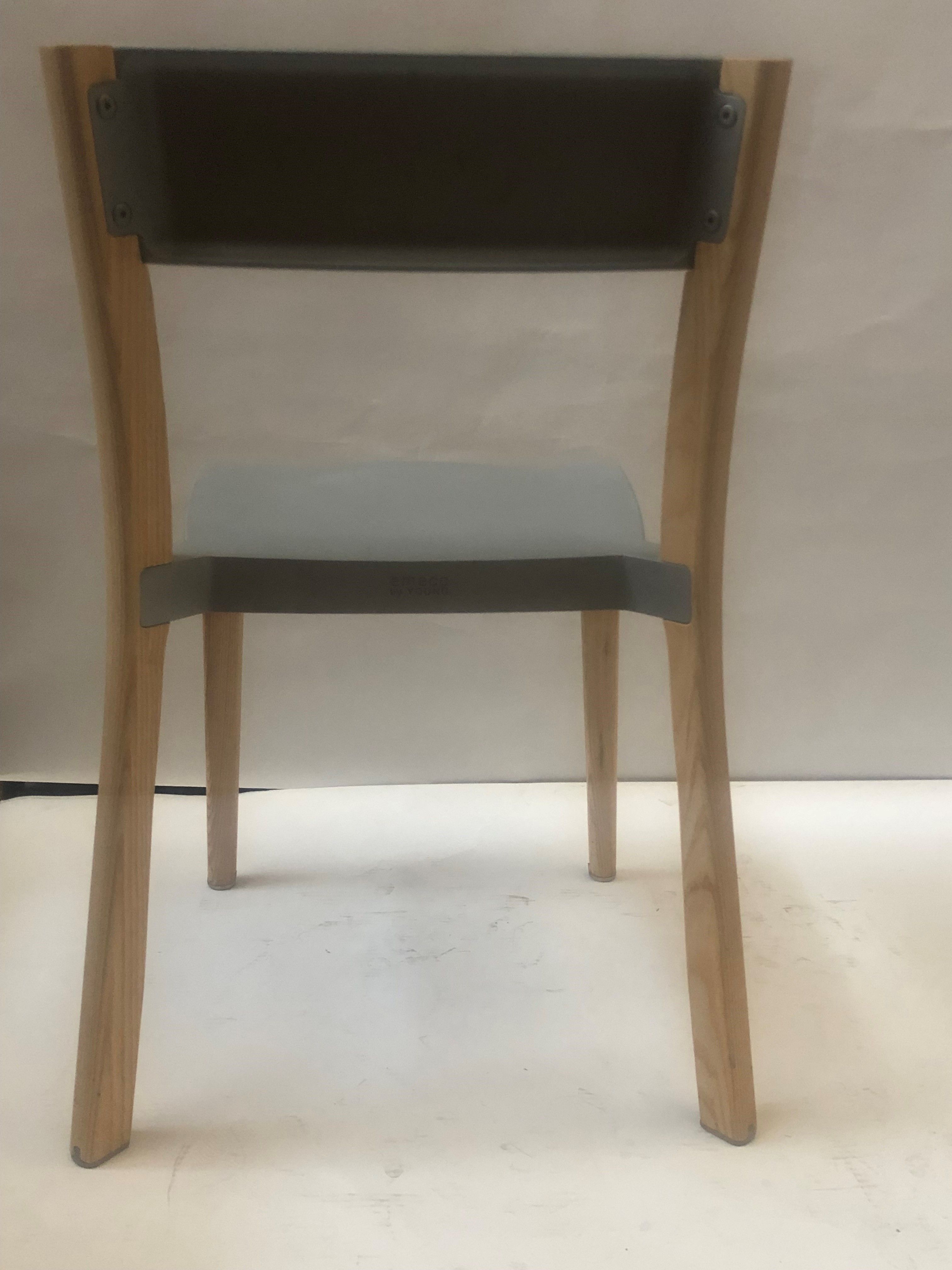 Lancaster chair in gray wood 3