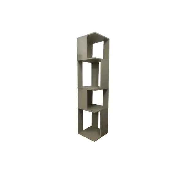 Cubic 2 bookcase assembled in wood (beige) 2