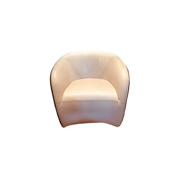 Calla leather armchair with wheels, Zanotta image