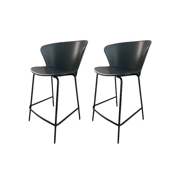 Set of 2 Bahia stools (anthracite), Calligaris image