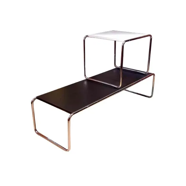 Set of 2 Laccio coffee tables B10 and B9 by Marcel Breuer, Alivar image