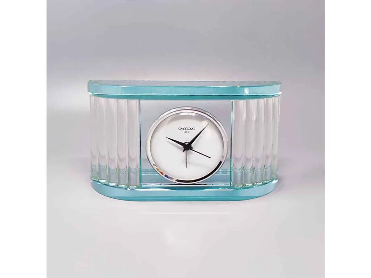 Vintage Astonishing Crystal Table Clock by Omodomo 2