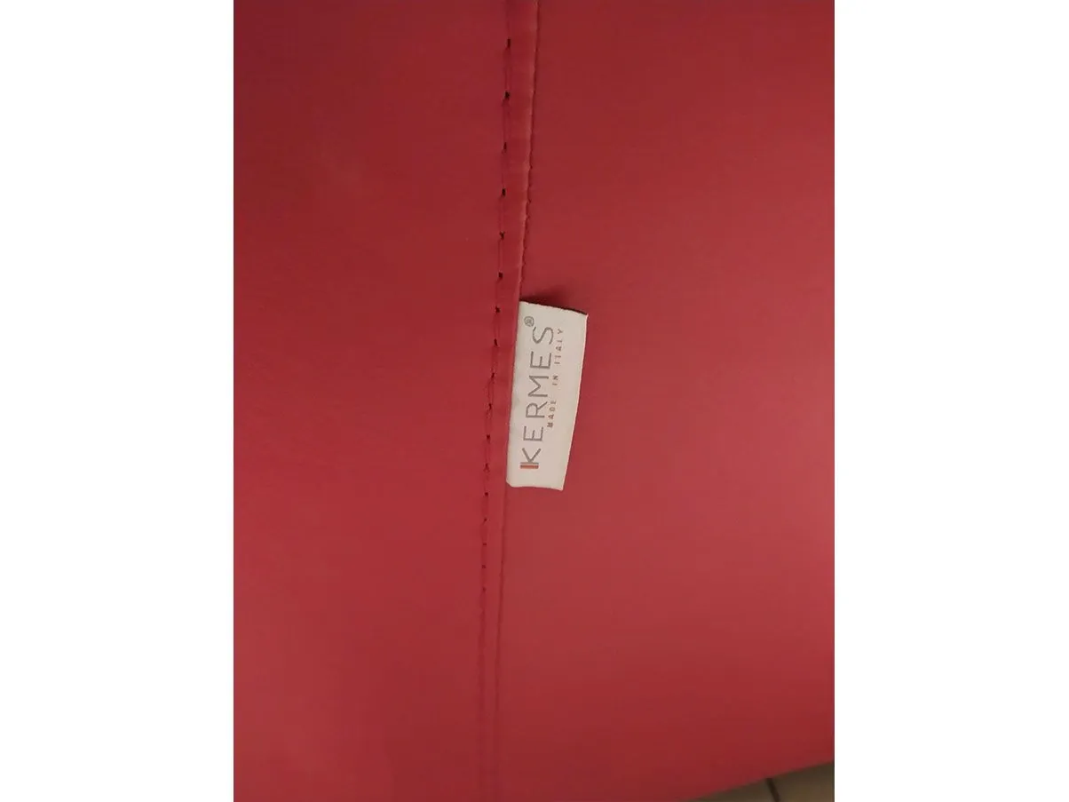 Chesterfield Sofa 3-Sitzer aus Leder (rot) 4
