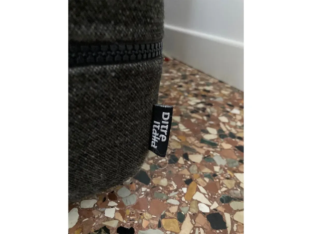 Set divano 4 posti panca e pouf in cotone (grigio), Ditre Italia 3