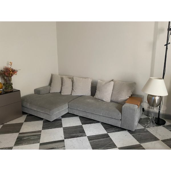 4-Seater Grey Fabric Sofa image