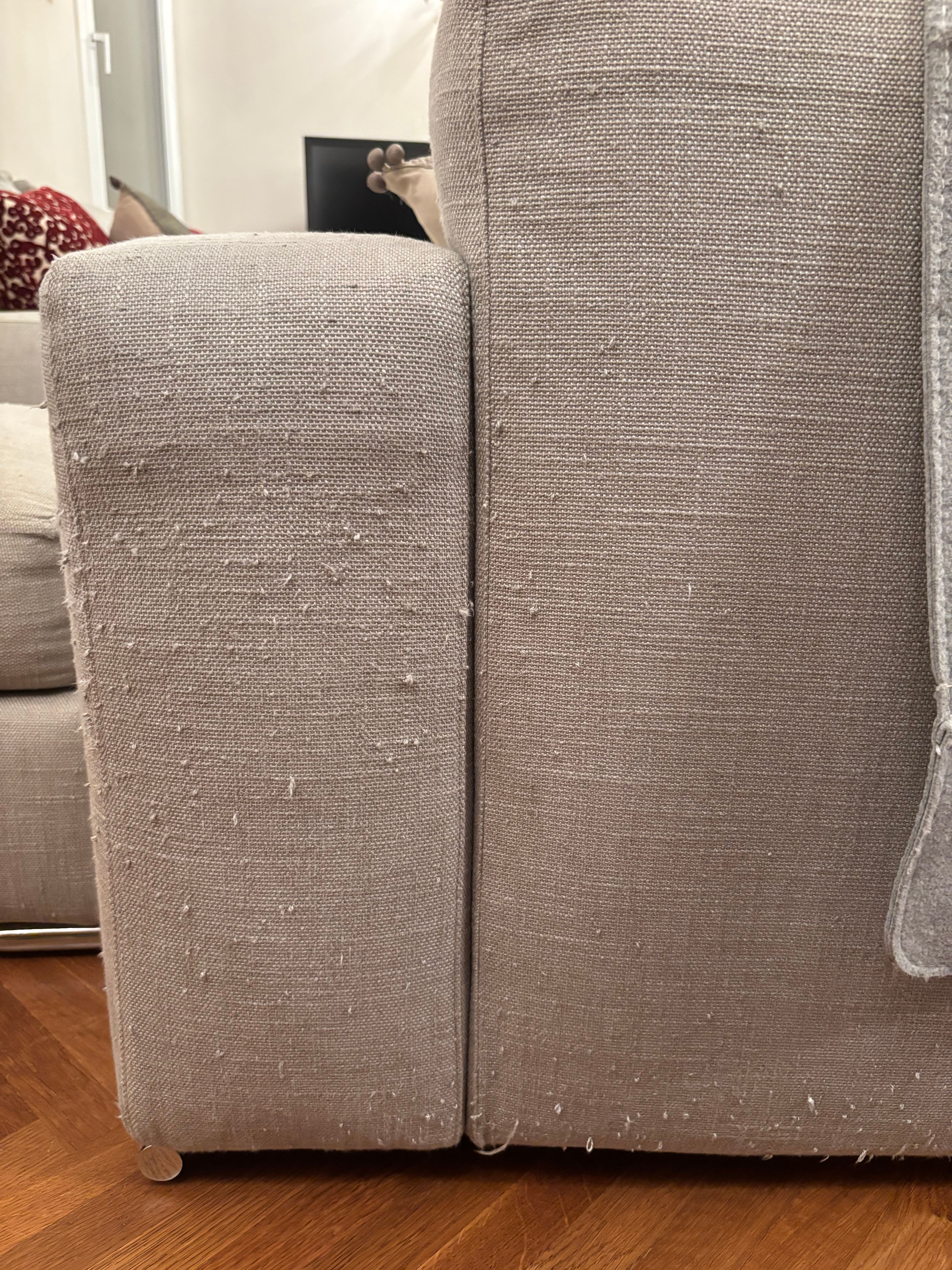 Jagger 2-Seater Sofa and Ottoman Set by Rodolfo Dordoni Defects