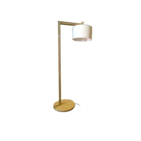 Tsingy floor lamp in oak wood and jute, Disegno Mobile image