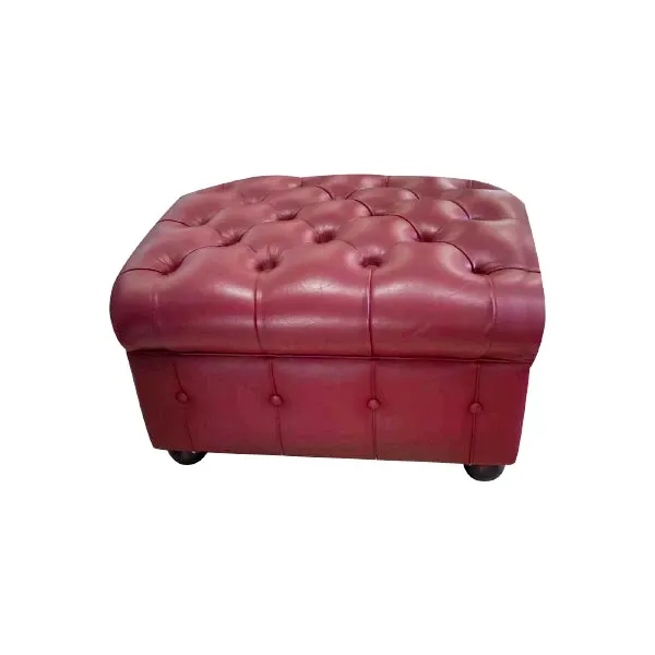 Chester pouf in leather (bordeaux), Poltrona Frau image