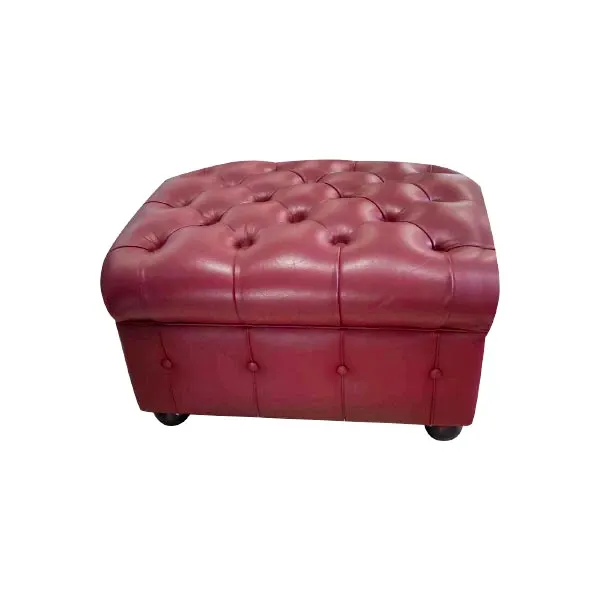 Pouf Chester in pelle (bordeaux), Poltrona Frau image