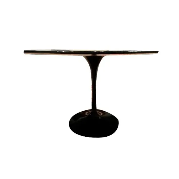 Saarinen round table in marble (black), Knoll image