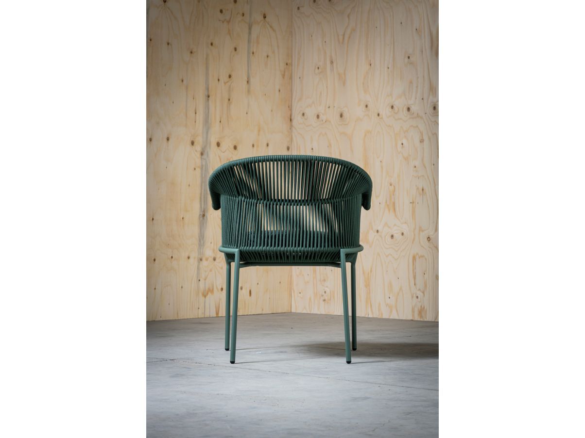 Scala outdoor chair in fabric and aluminum (green), Livintwist 4