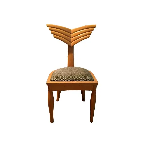 Olimpia chair in wood with padded cover, Giorgetti image