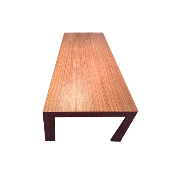 Rectangular table in zebrano laminated wood, Cierre image