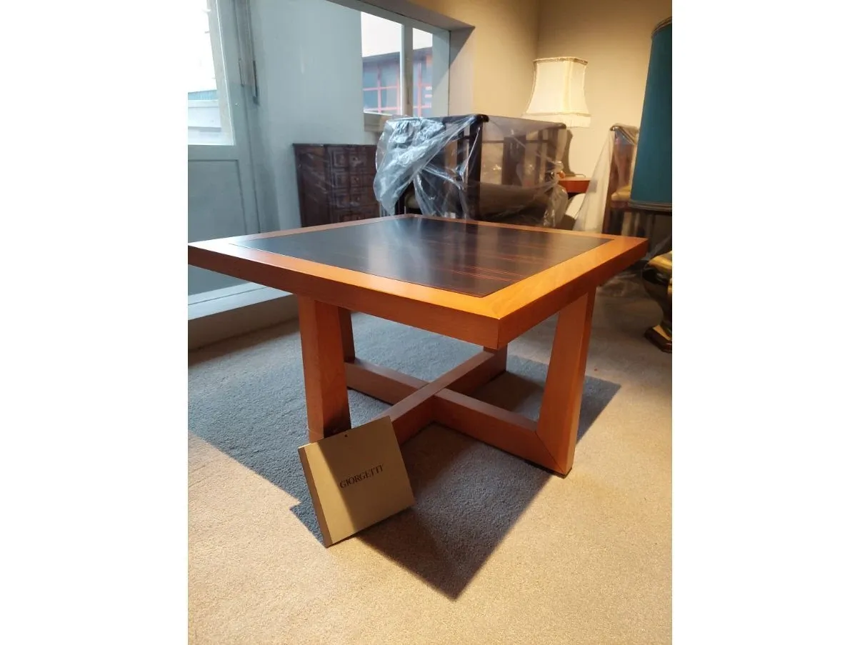 Tavolino quadrato Reverso in legno, Giorgetti 3