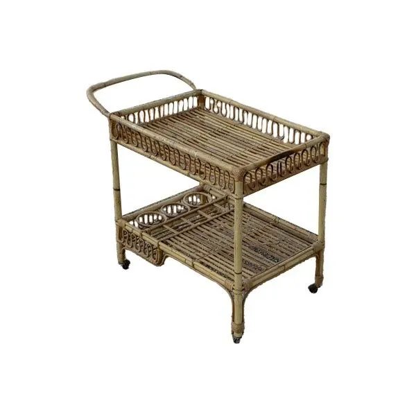 Vintage bamboo trolley (1950s), 