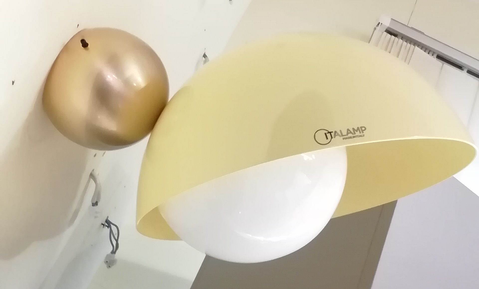 Aurora Yellow Metal Wall Lamp Brand