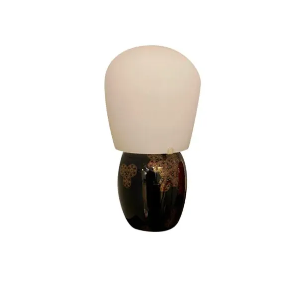 Hive ceramic and glass (black) table lamp, Kundalini image